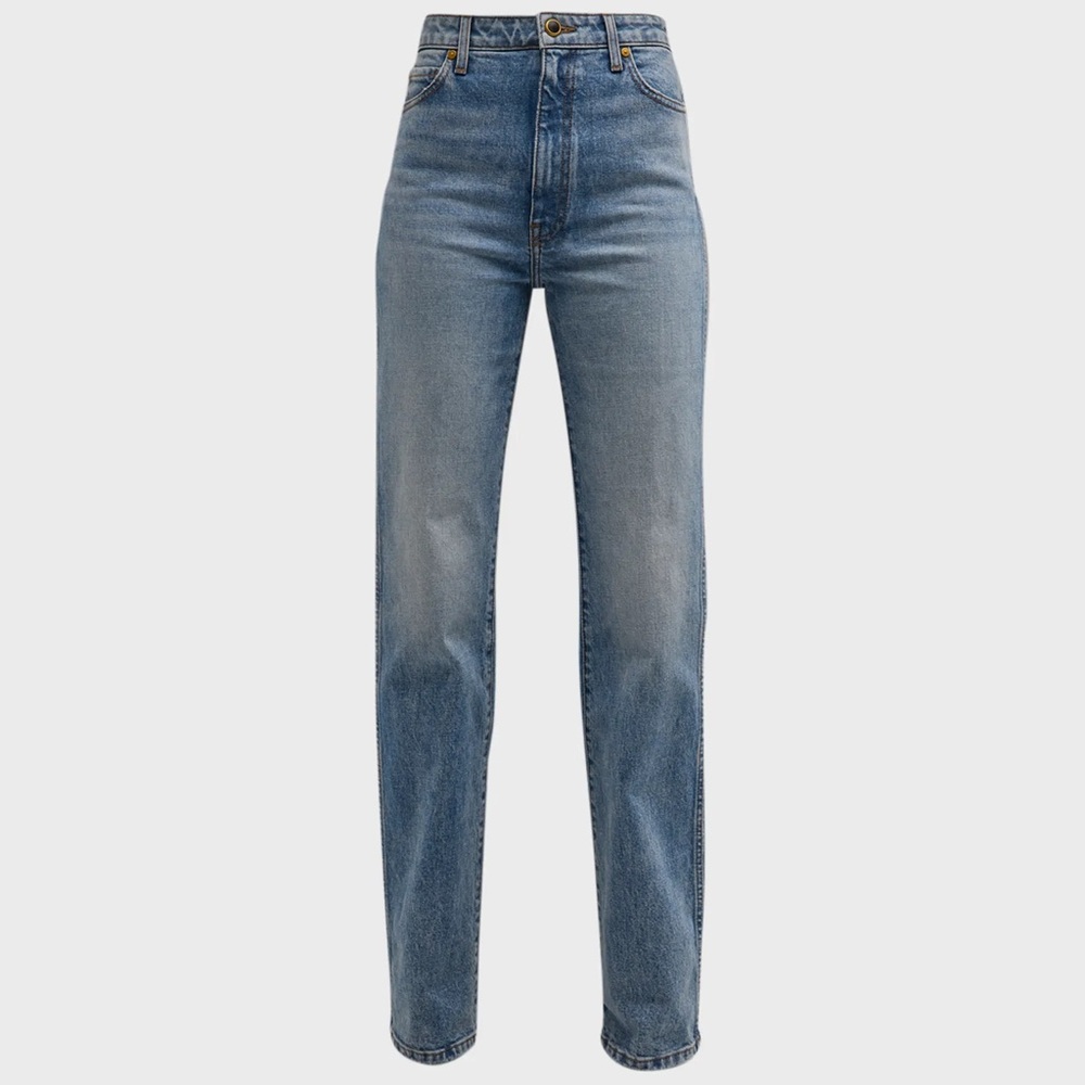 KHAITE Danielle high-rise straight jeans Size 29 - Picture 1 of 12